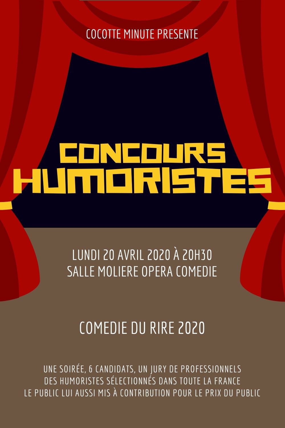 concours humoristes montpellier comedie du rire